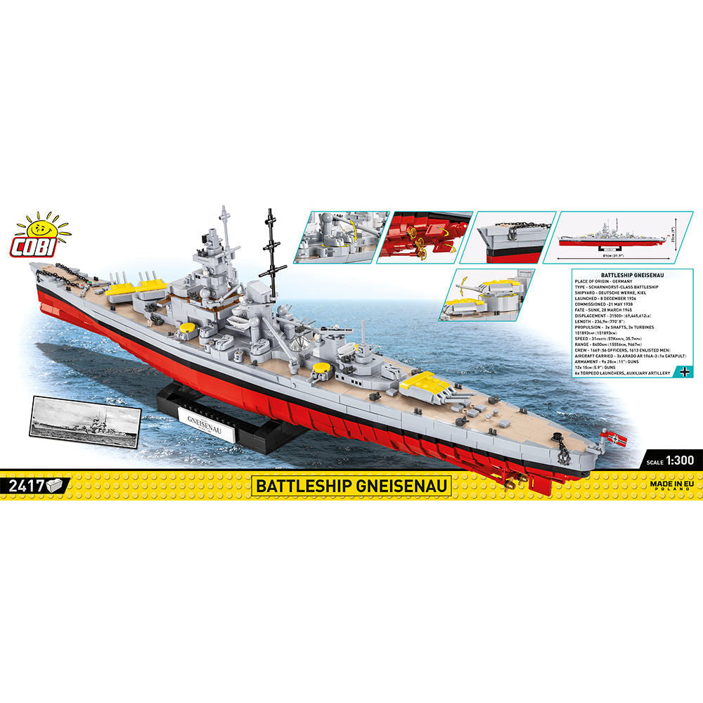 Battleship Gneisenau Building Set - Image 4 of 6 | TheBrickTube