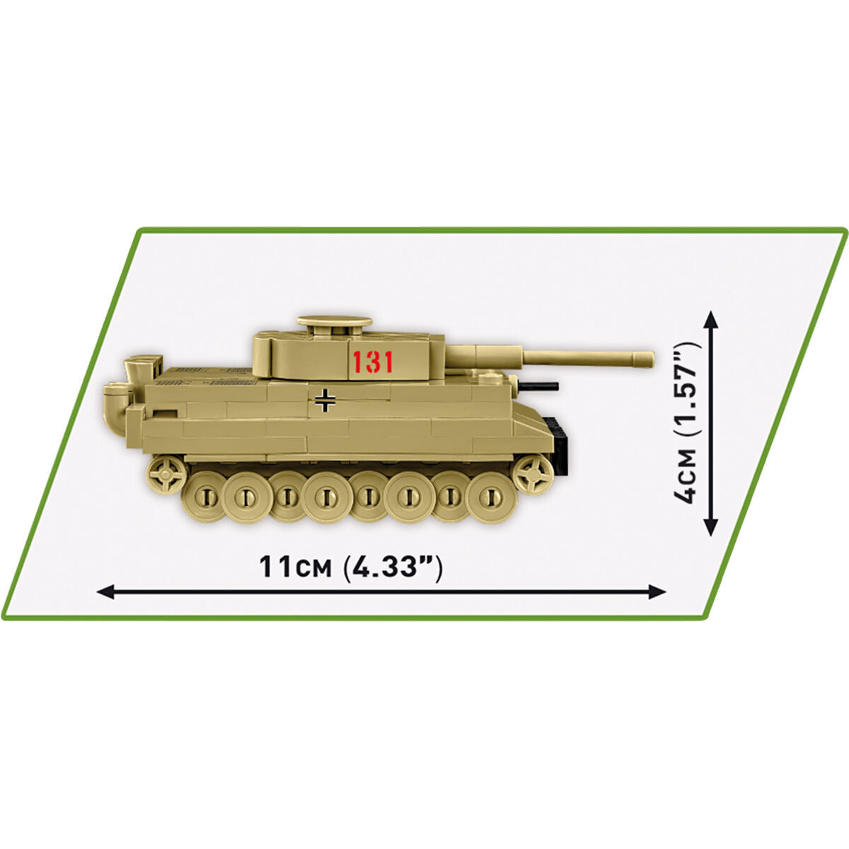 Tiger I 131 Tank 1:72 Scale Building Set - Image 6 of 6 | TheBrickTube