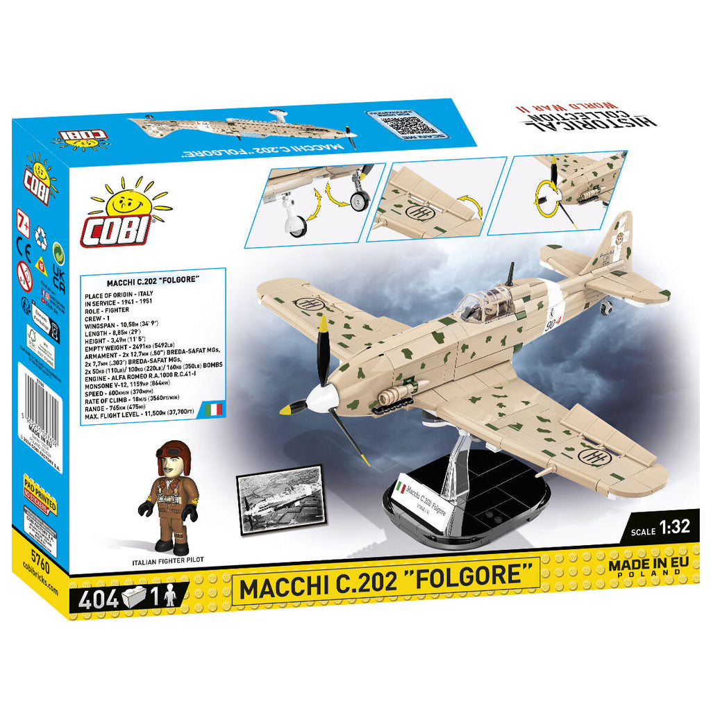Macchi C.202 "Folgore" Fighter Building Set - Image 2 of 6 | TheBrickTube