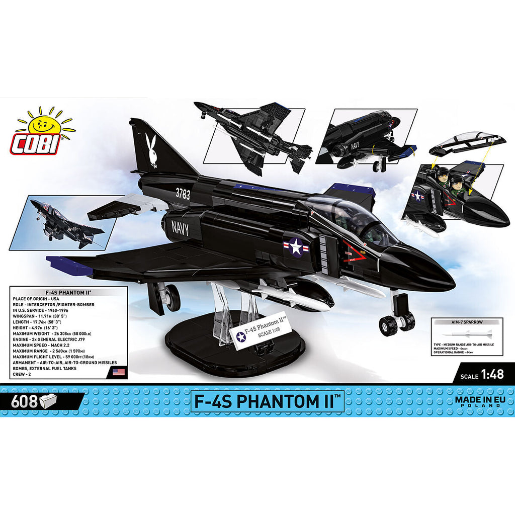 F-4S Phantom II Jet Fighter Building Set - Image 4 of 6 | TheBrickTube