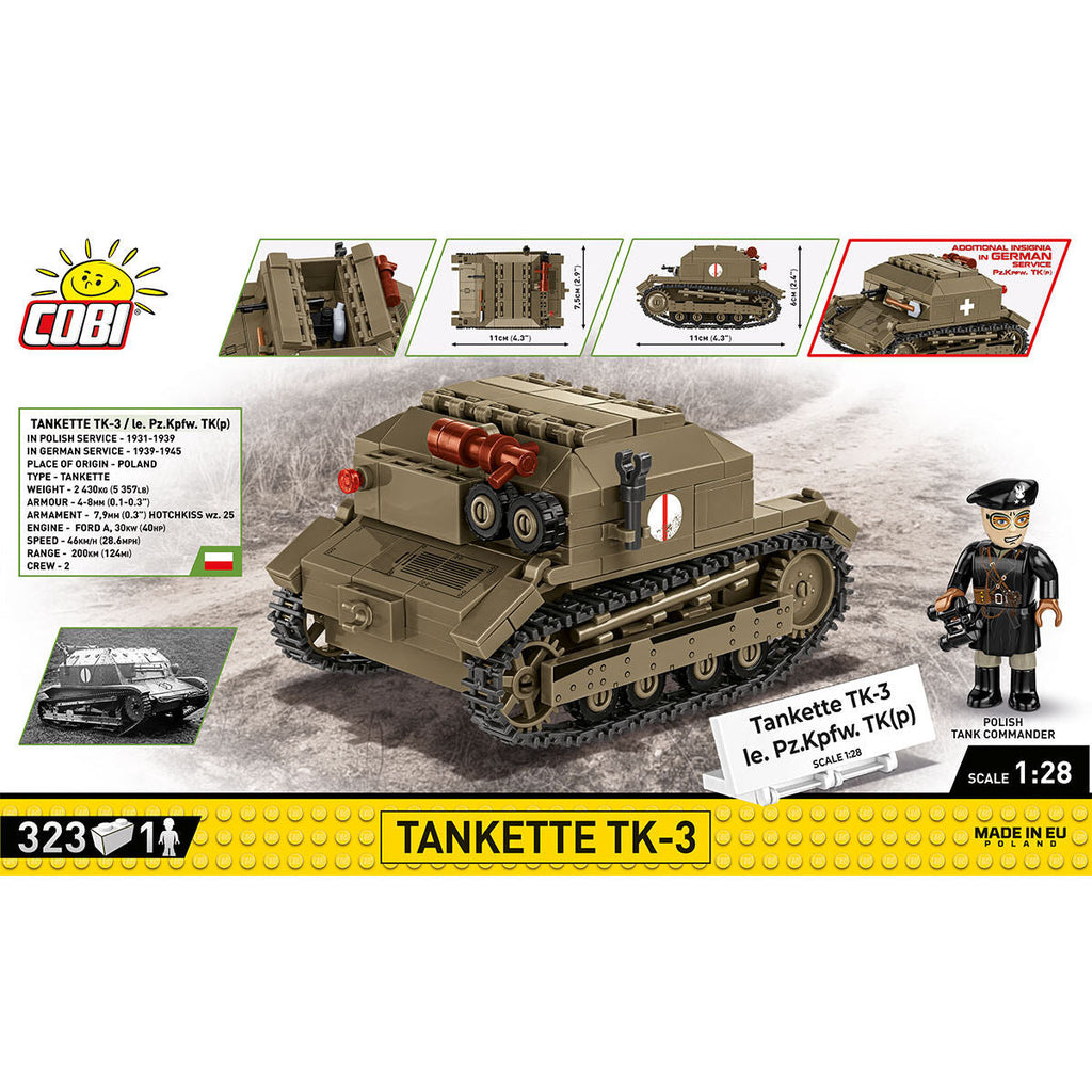 Tankette TK-3 Tank Building Set - Image 4 of 6 | TheBrickTube