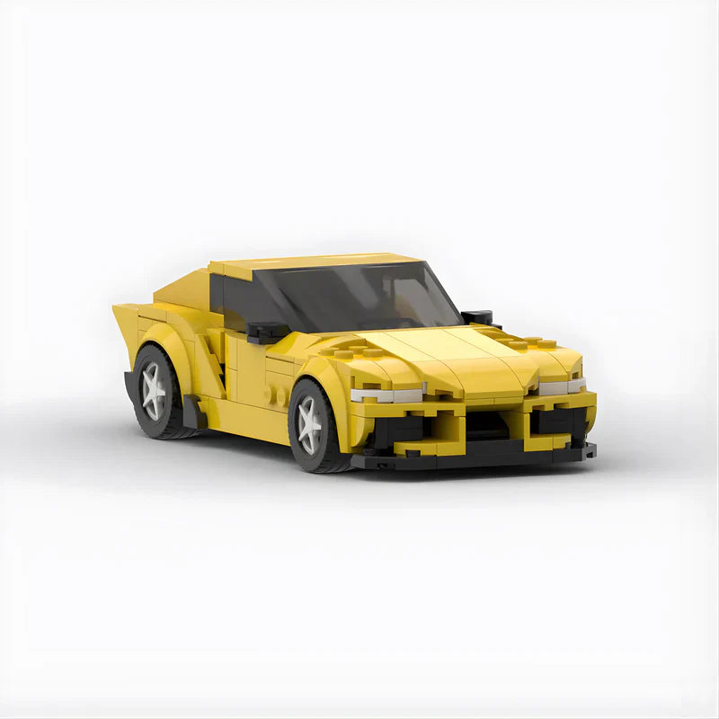 Toyota Supra GR|Fast And Furious brick model - top-down view - TheBrickTube