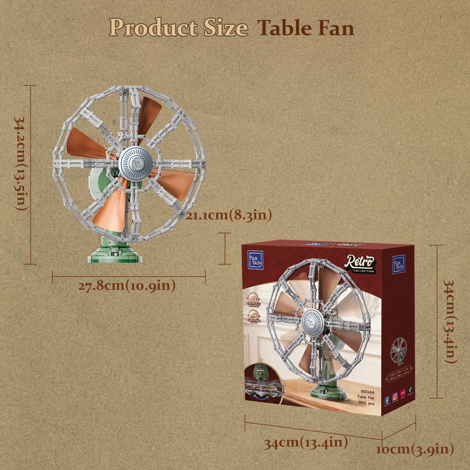 Pantasy Table Fan 85044 - Image 9 of 9 | TheBrickTube