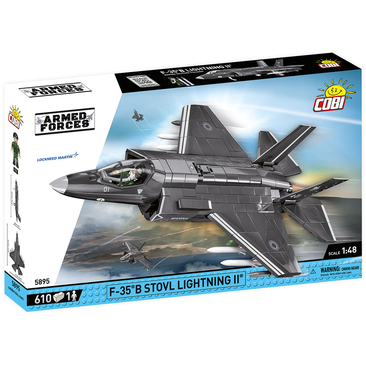 F-35B STOVL Lightning II Fighter Jet Building Set - Main Image | TheBrickTube