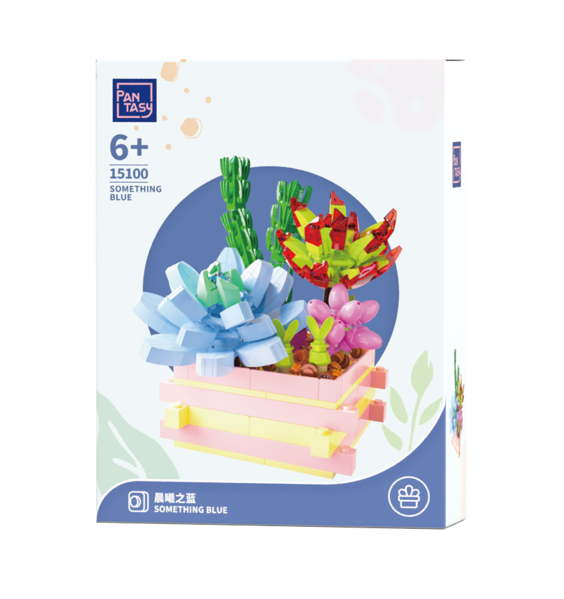 Succulent Garden Something Blue - Image 2 of 2 | TheBrickTube