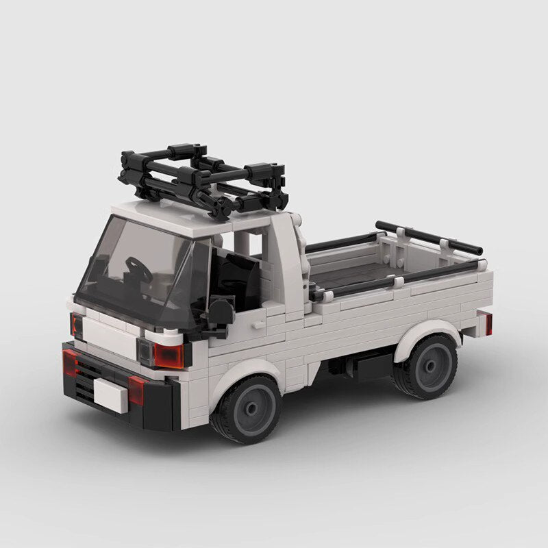 Honda ACTY brick model - front angle view - TheBrickTube
