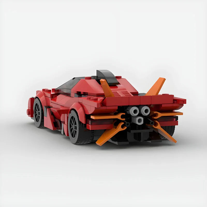 Apollo Evo|Red brick model - side profile view - TheBrickTube