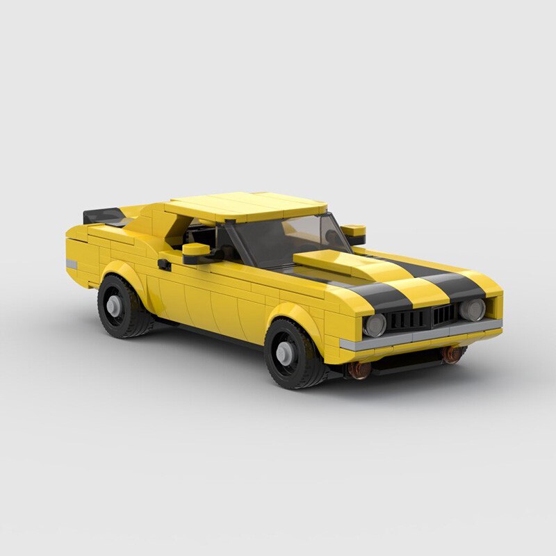 Chevrolet Camaro Z28 brick model - display view - TheBrickTube