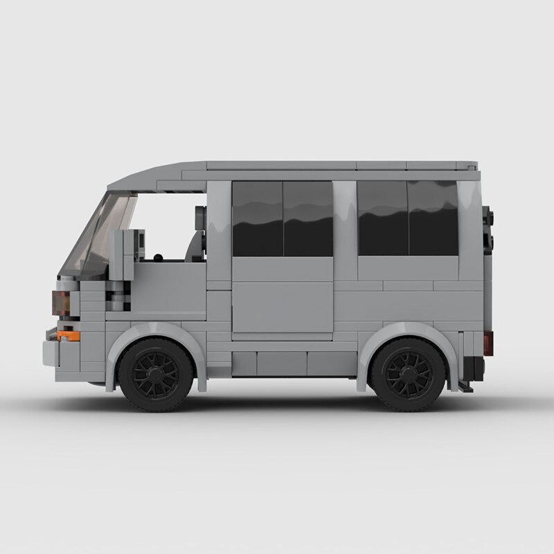 Honda Acty Van brick model - rear angle view - TheBrickTube