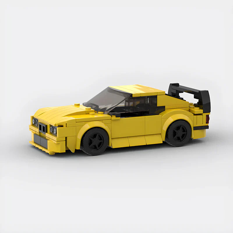 BMW 328i E36 brick model - detail close-up - TheBrickTube