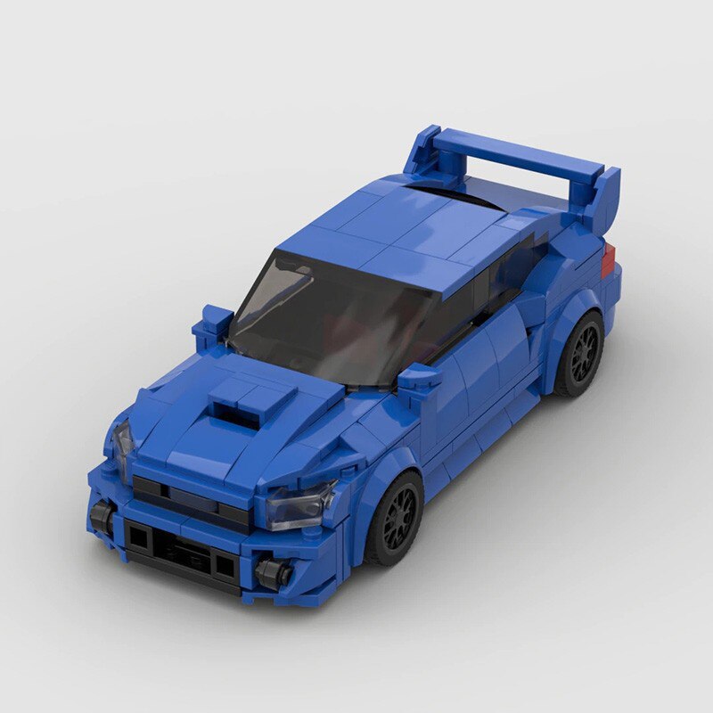 Subaru Impreza WRX STI brick model - display view - TheBrickTube