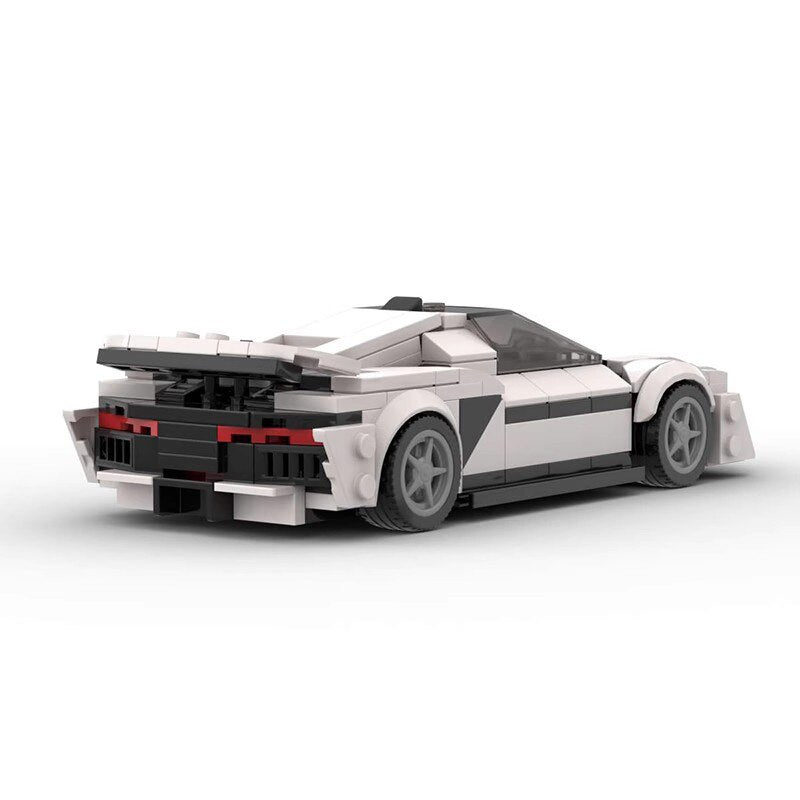 NIO EP9 brick model - side profile view - TheBrickTube