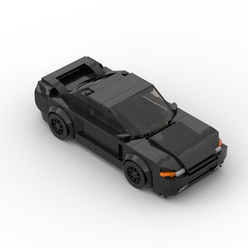 Nissan Skyline GTR R32 brick model - detail close-up - TheBrickTube