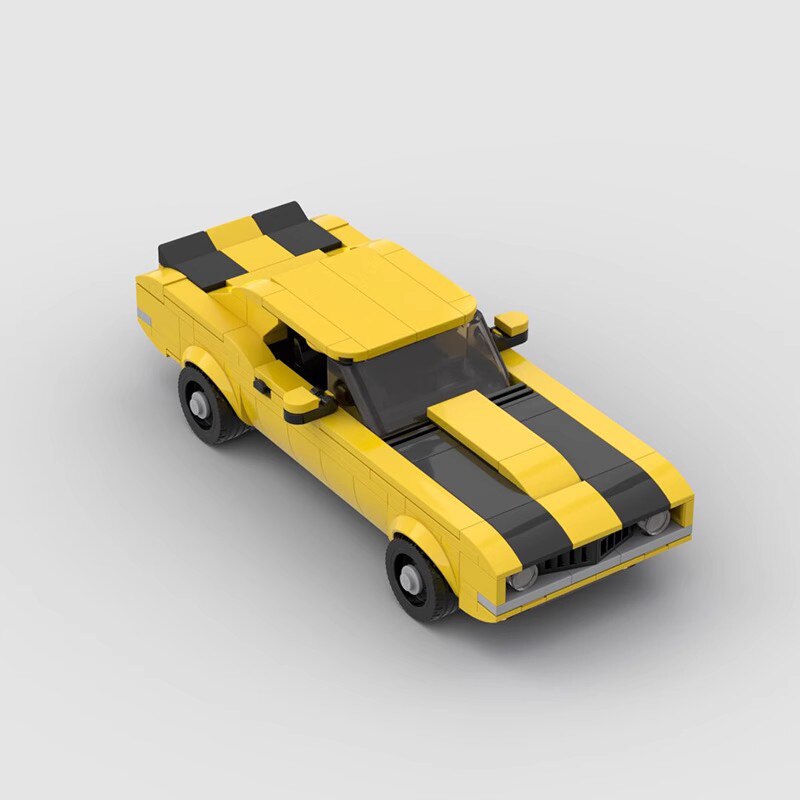 Chevrolet Camaro Z28 brick model - rear angle view - TheBrickTube