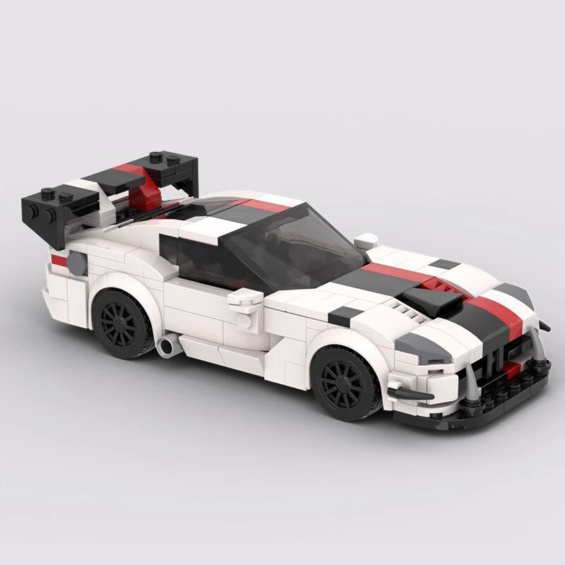 Dodge Viper ACR brick model - display view - TheBrickTube