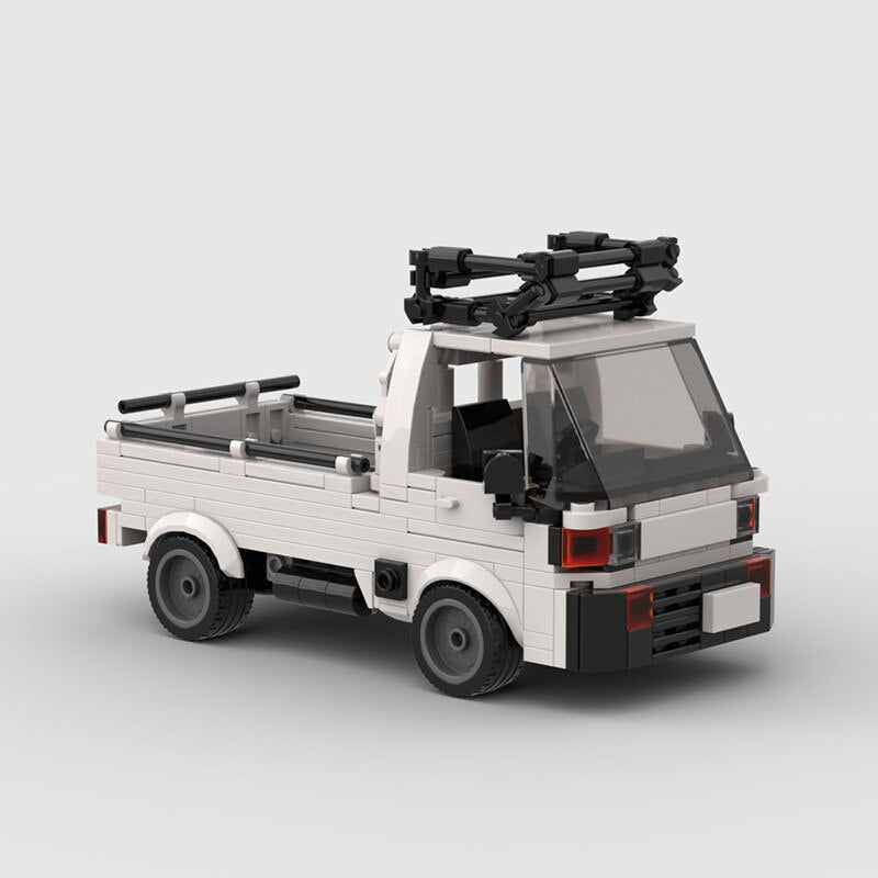 Honda ACTY brick model - rear angle view - TheBrickTube