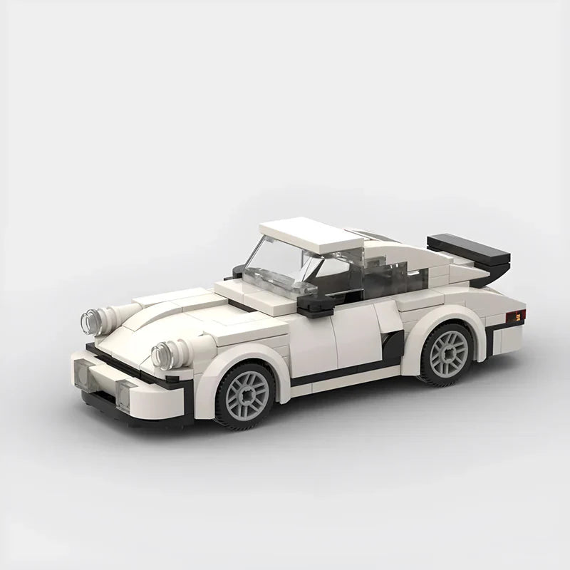 Porsche 911 Classic brick model - rear angle view - TheBrickTube