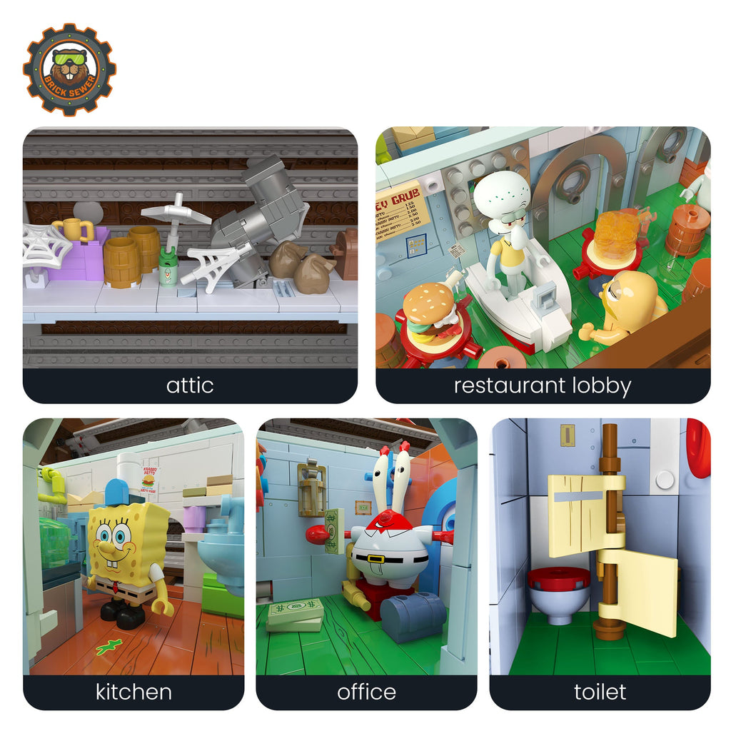 Krusty Krab 2,723pcs | Building Blocks Set - Image 4 of 12 | TheBrickTube