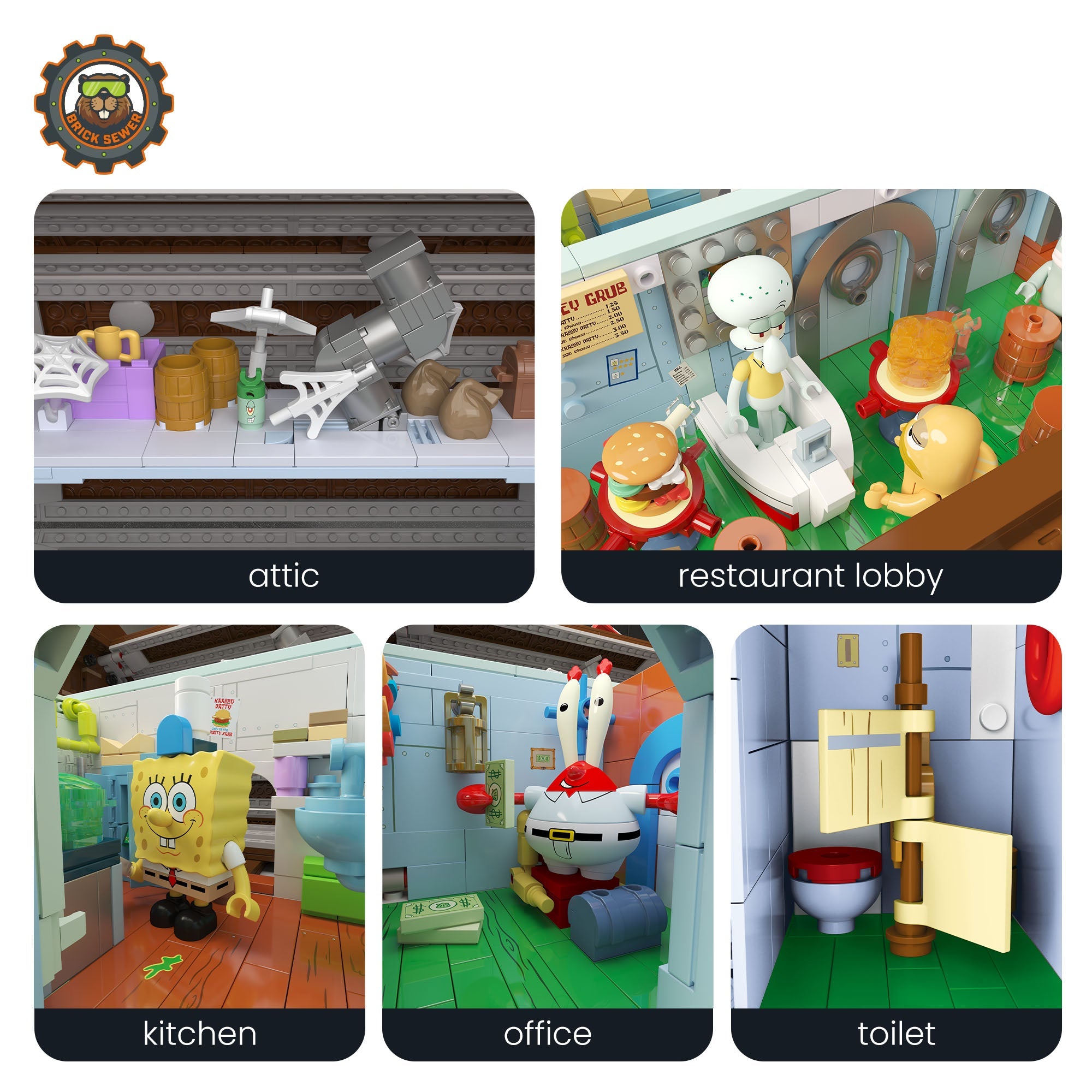 Krusty Krab 2,723pcs | Building Blocks Set - Image 4 of 12 | TheBrickTube