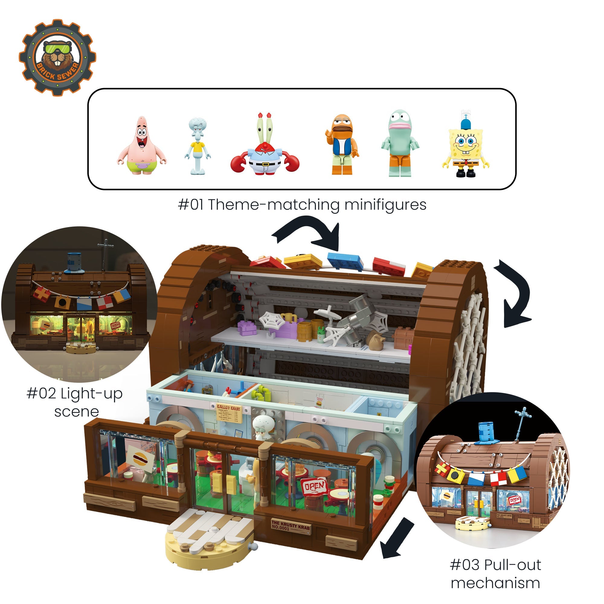 Krusty Krab 2,723pcs | Building Blocks Set - Image 2 of 12 | TheBrickTube