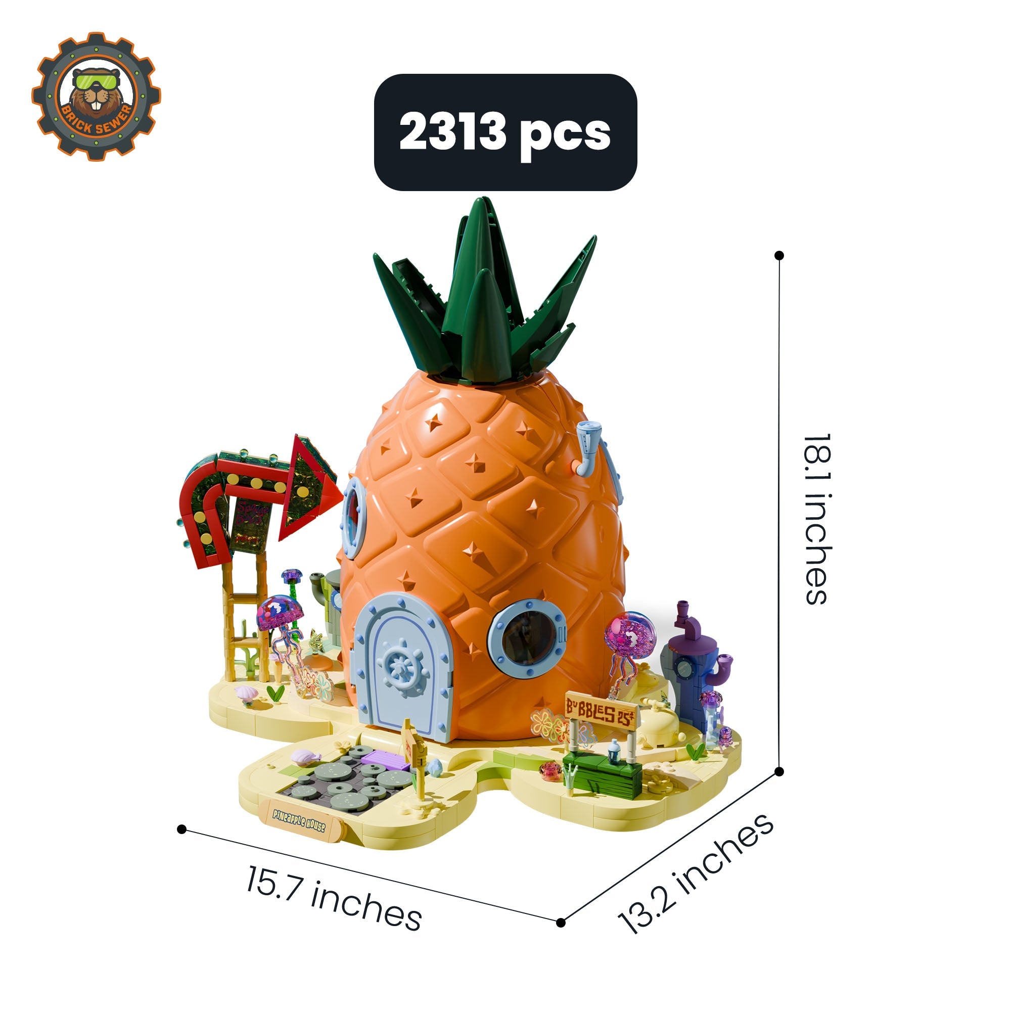 Pineapple House 2313pcs - Image 3 of 14 | TheBrickTube