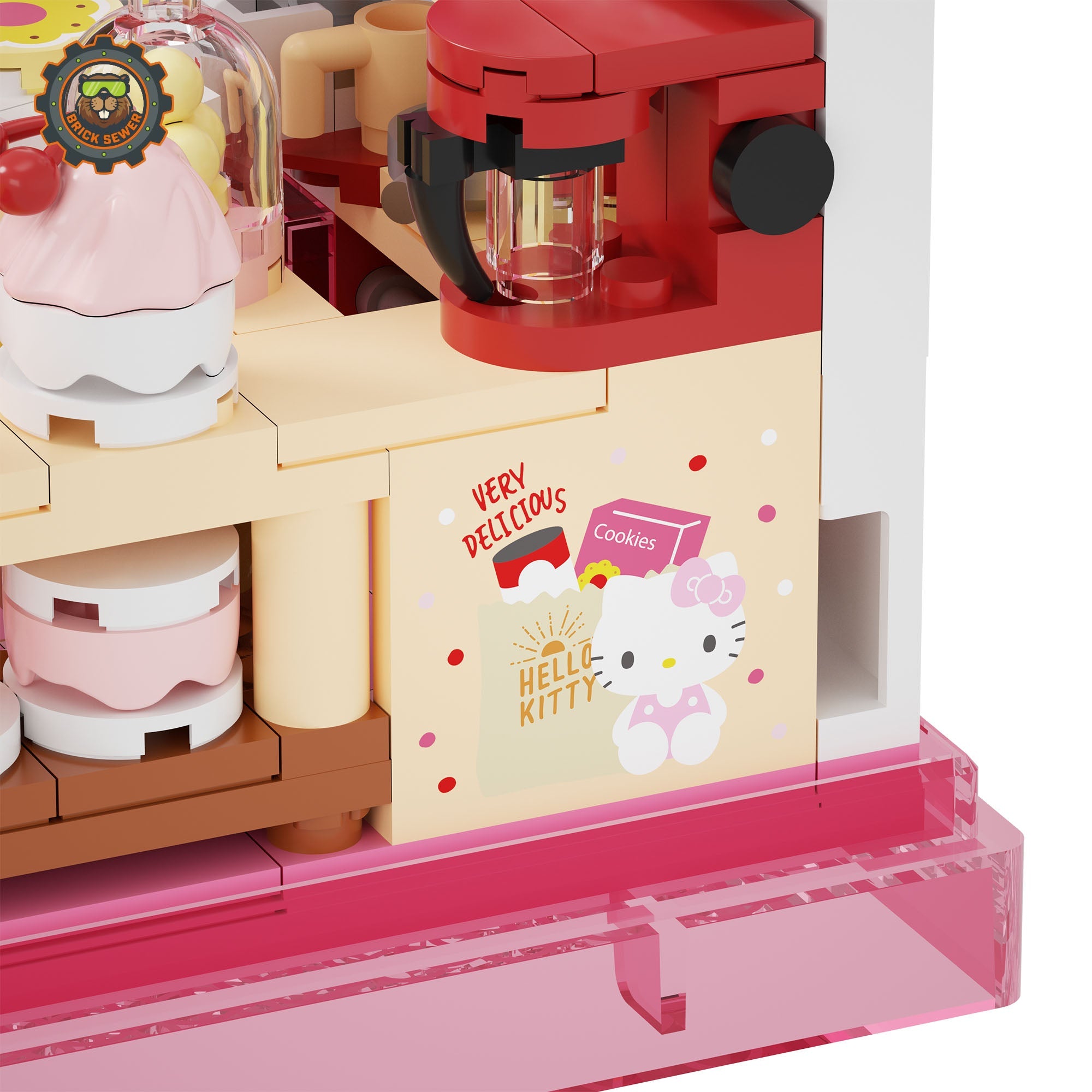 Hello Kitty's Dessert Shop 306pcs | Modular Building Blocks - Image 10 of 11 | TheBrickTube