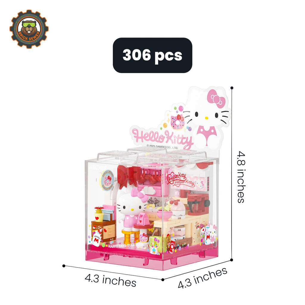 Hello Kitty's Dessert Shop 306pcs | Modular Building Blocks - Image 3 of 11 | TheBrickTube
