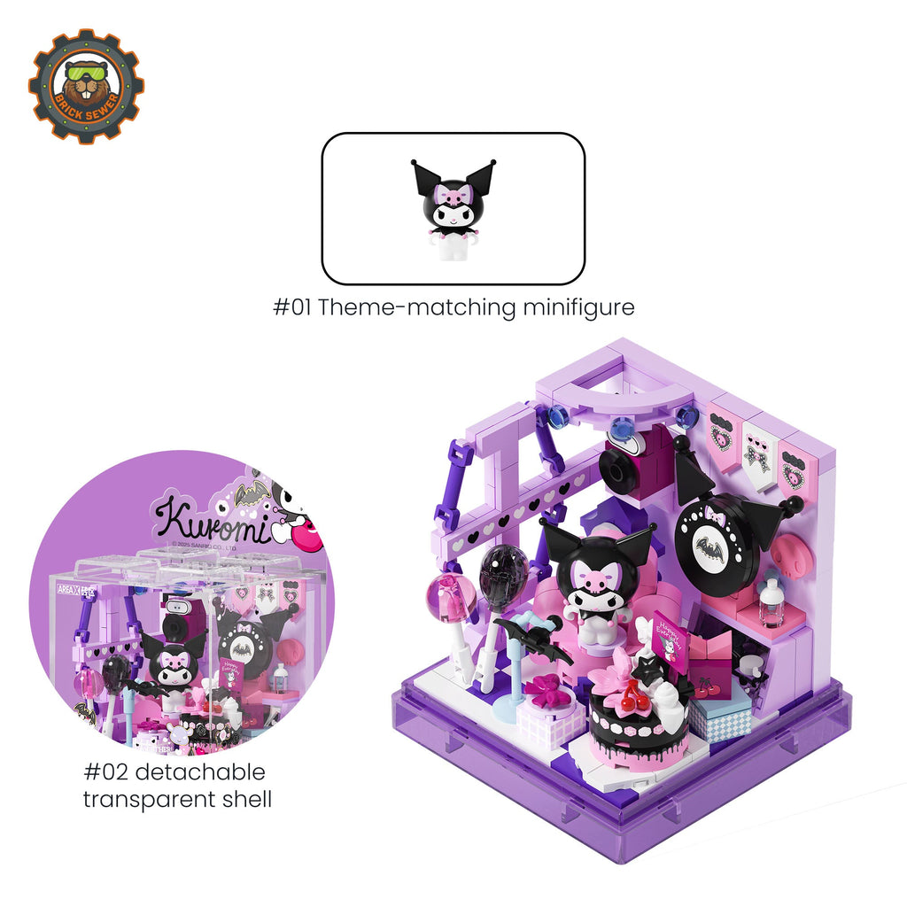 Kuromi's Party Night 300pcs | Building Blocks Set - Image 2 of 11 | TheBrickTube