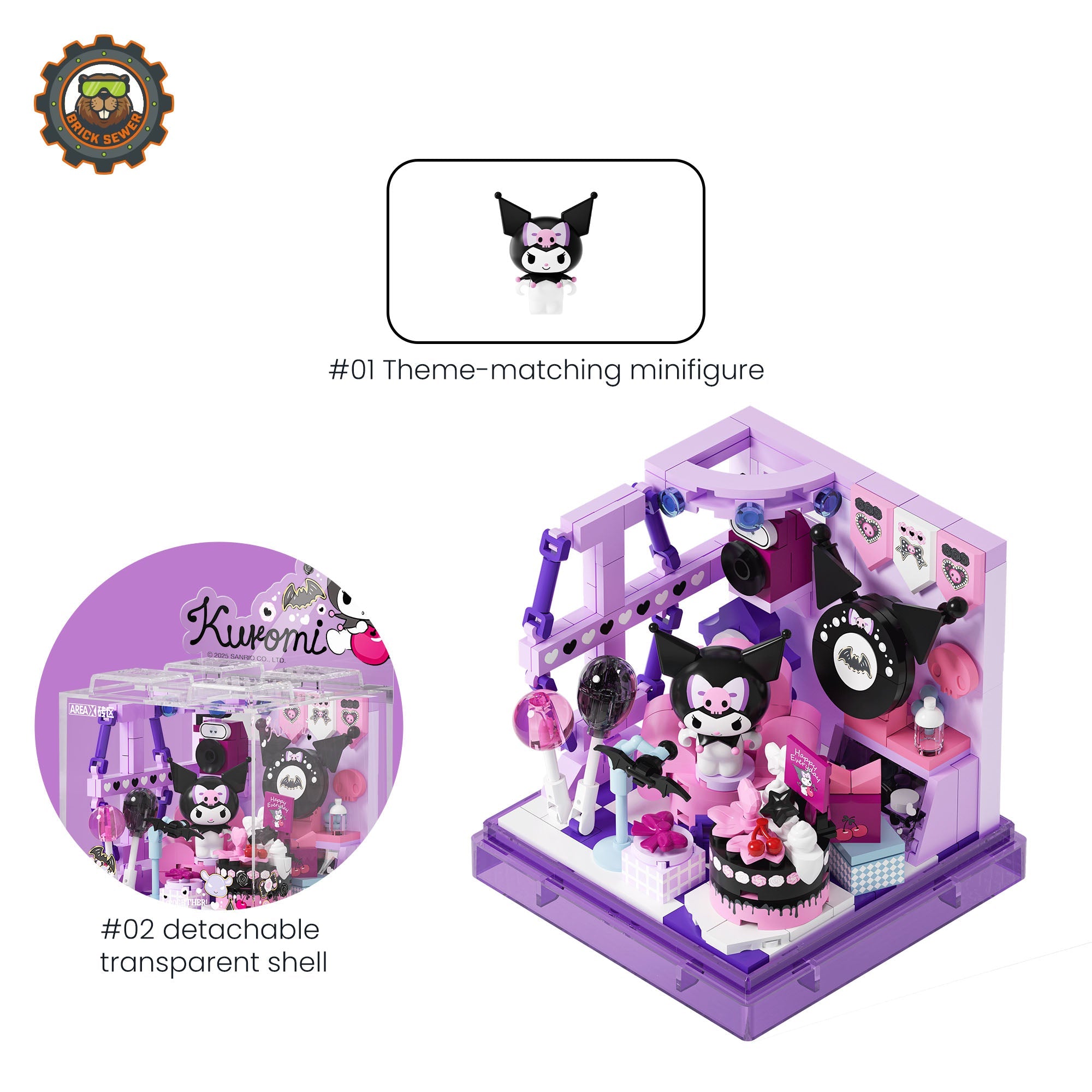 Kuromi's Party Night 300pcs | Building Blocks Set - Image 2 of 11 | TheBrickTube