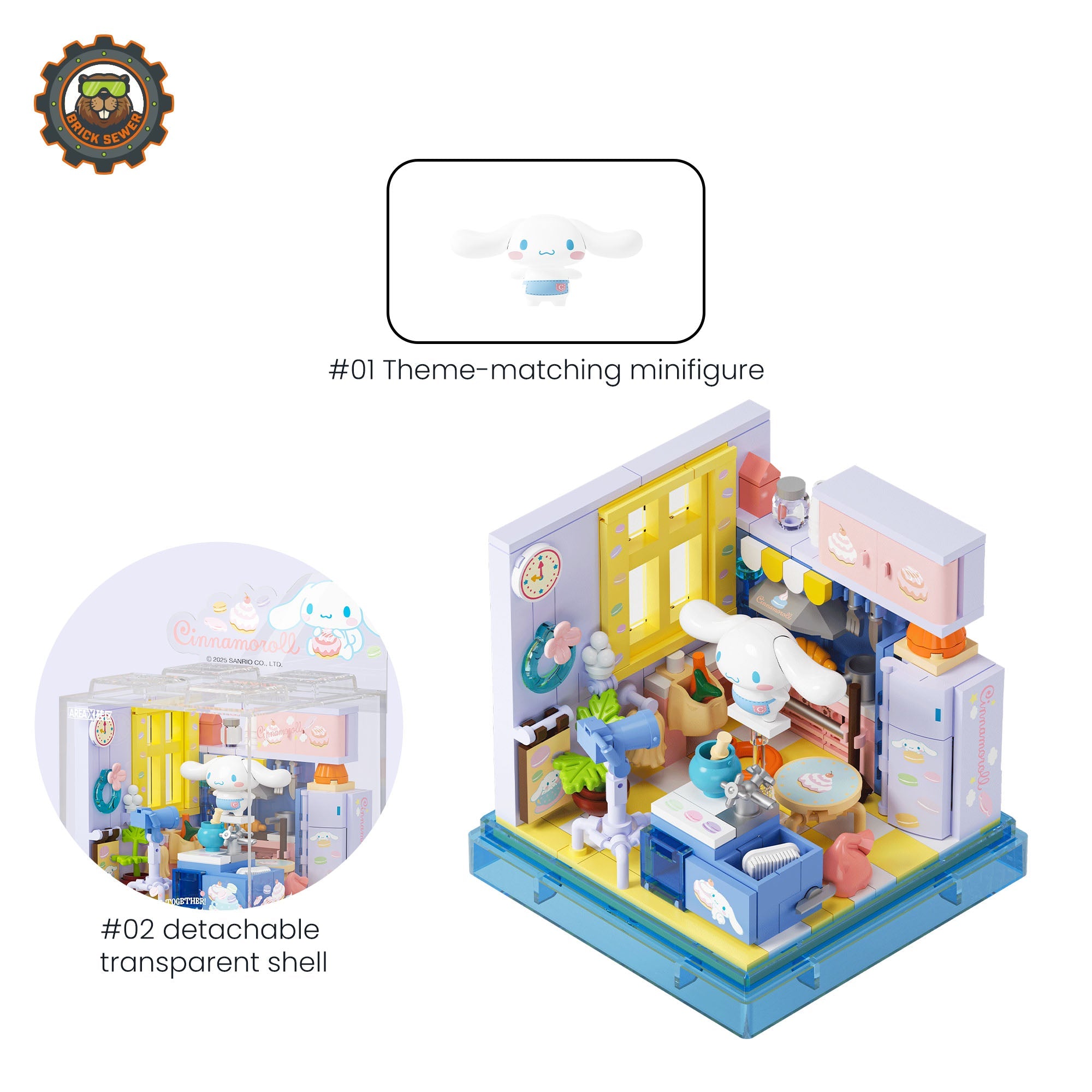 Cinnamoroll’s Bakery Corner 257pcs | Modular Building Blocks - Image 2 of 11 | TheBrickTube