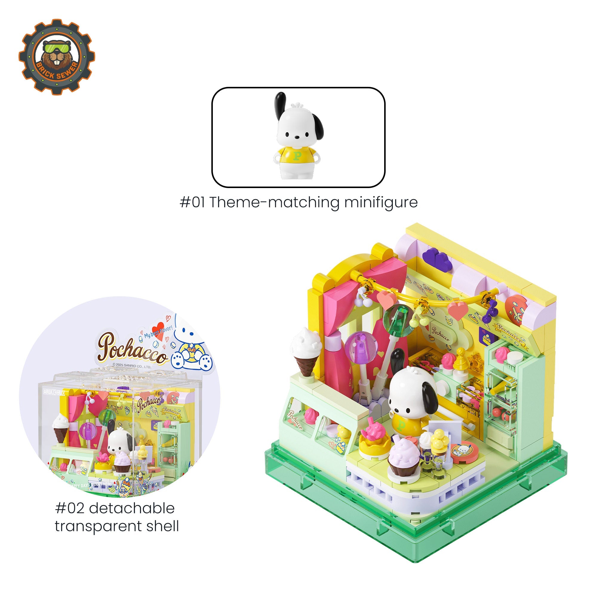 Pochacco’s Ice Cream Stand 284pcs - Image 2 of 11 | TheBrickTube