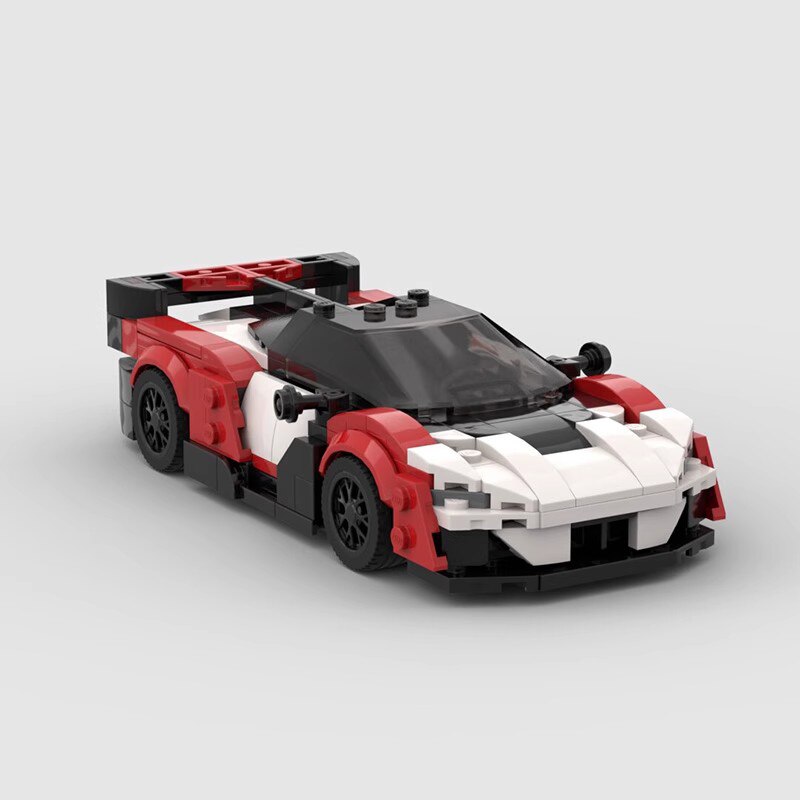 Mclaren Sabre brick model - display view - TheBrickTube