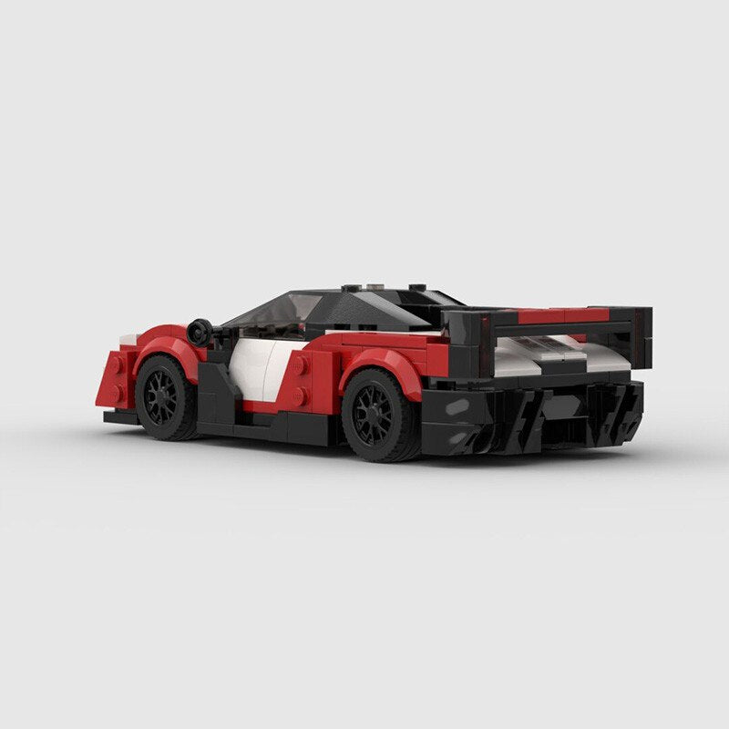 Mclaren Sabre brick model - detail close-up - TheBrickTube
