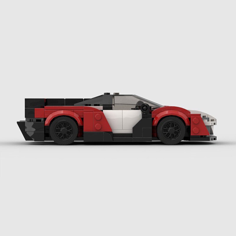 Mclaren Sabre brick model - rear angle view - TheBrickTube