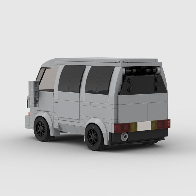 Honda Acty Van brick model - side profile view - TheBrickTube