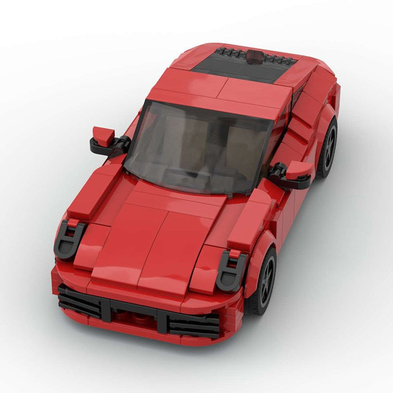 Porsche 911 Carrera 992 brick model - detail close-up - TheBrickTube