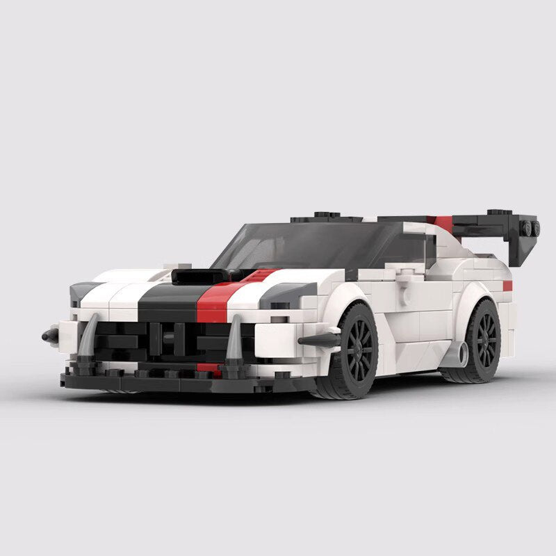 Dodge Viper ACR brick model - detail close-up - TheBrickTube