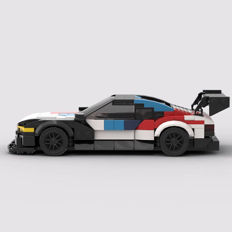 BMW M4 GT3 brick model - side profile view - TheBrickTube