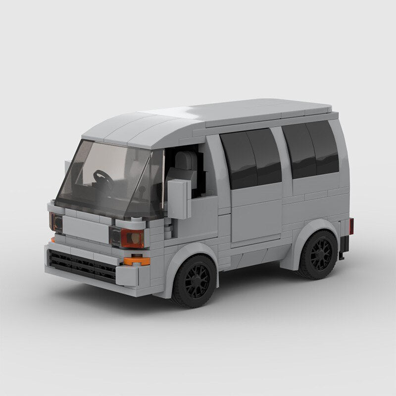 Honda Acty Van brick model - front angle view - TheBrickTube
