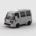 Honda Acty Van brick model - front angle view - TheBrickTube