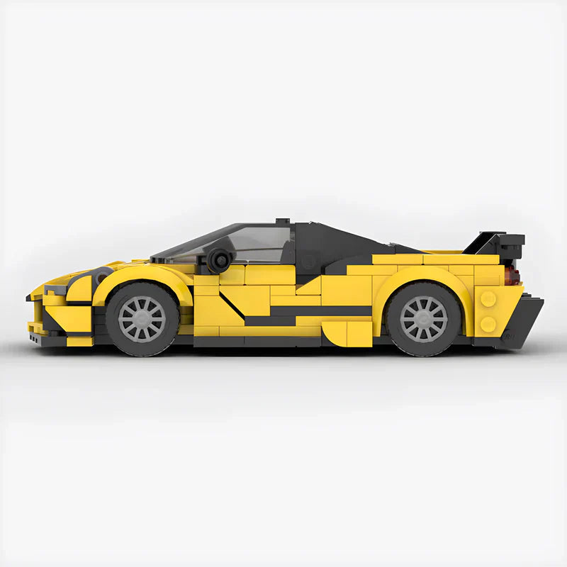 Ferrari 488 Mansory 4XX brick model - rear angle view - TheBrickTube