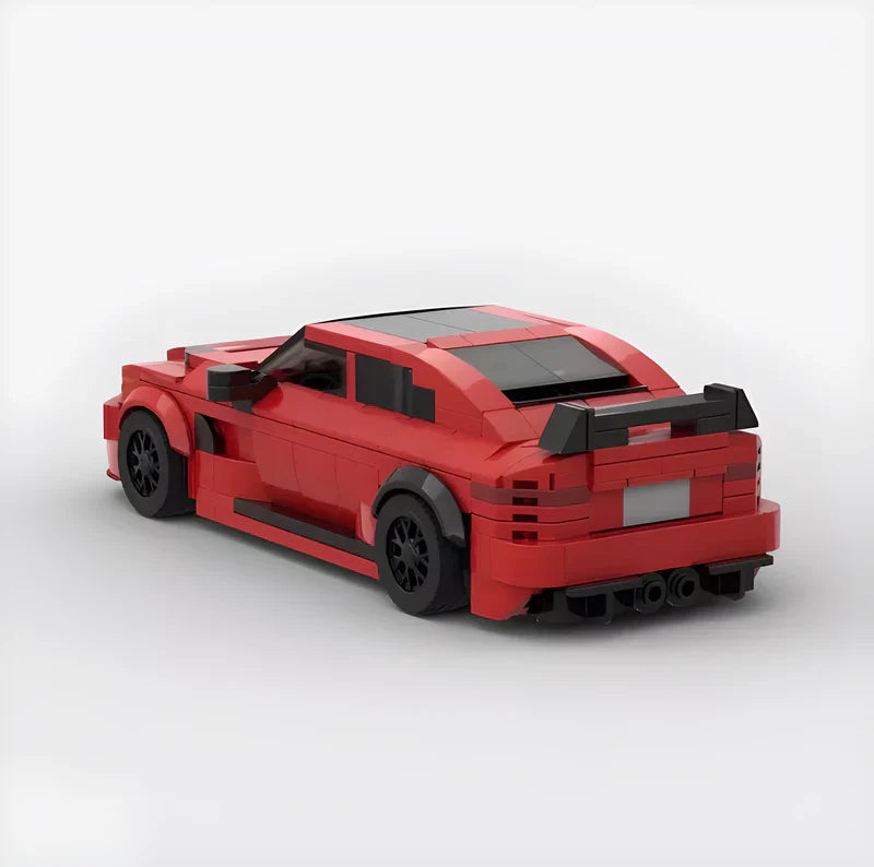Alfa Romeo Giulia GTAm brick model - side profile view - TheBrickTube
