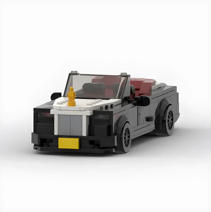Rolls Royce Dawn brick model - rear angle view - TheBrickTube