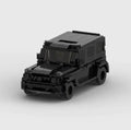 Mercedes-Benz G63|Black brick model - front angle view - TheBrickTube