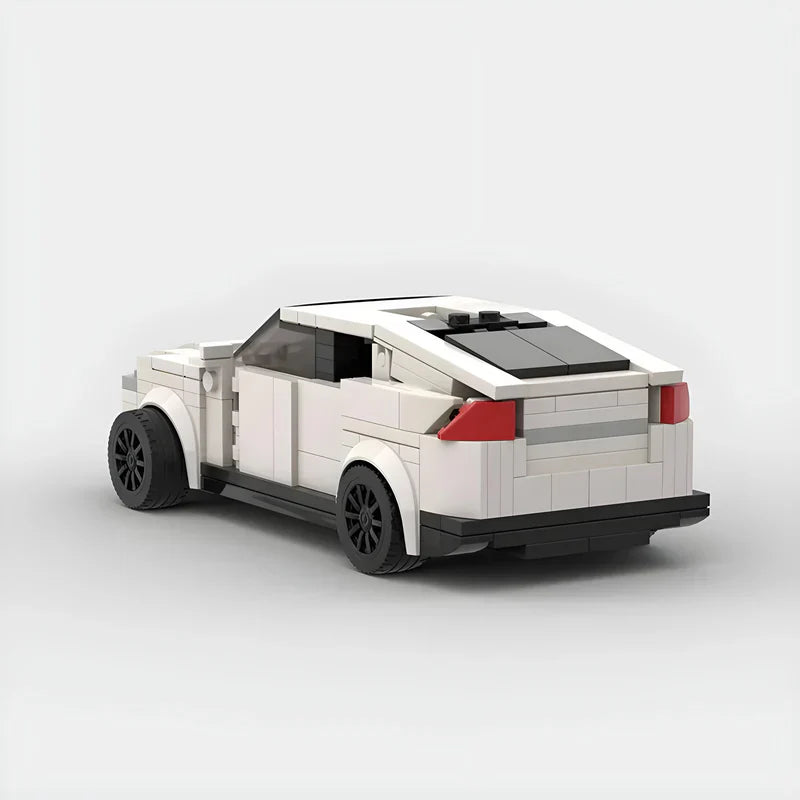 Tesla Model X brick model - display view - TheBrickTube
