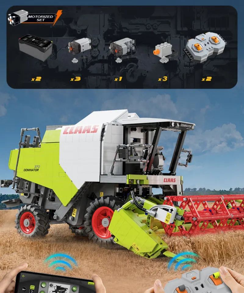 C61508 CLAAS Dominator 370 Harvester 1:17 Technic | Building Blocks Set - Image 4 of 6 | TheBrickTube