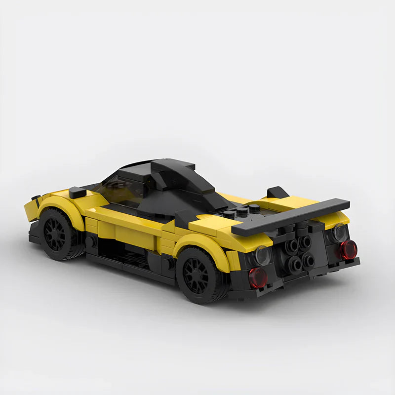Pagani Zonda brick model - side profile view - TheBrickTube