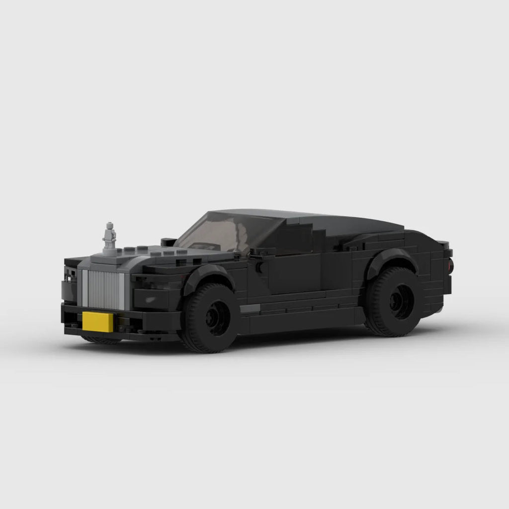 Rolls Royce Wraith brick model - top-down view - TheBrickTube