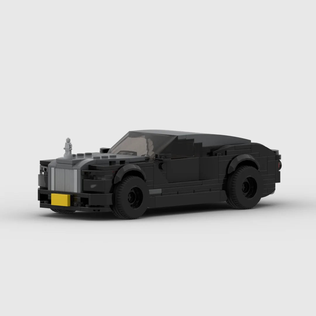 Rolls Royce Wraith brick model - top-down view - TheBrickTube