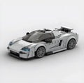Koenigsegg CC850 brick model - front angle view - TheBrickTube